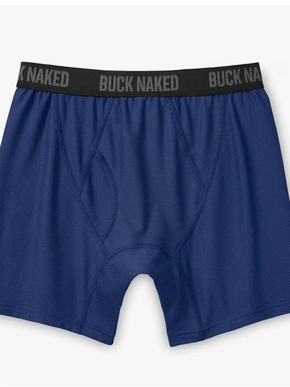 Duluth Trading Co Buck Naked Boxer Briefs - Navy with Black Waistband